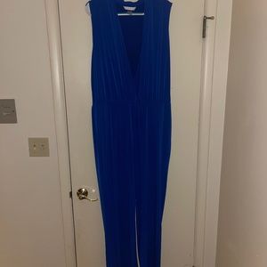 Peter Nygard  royal blue jumpsuit